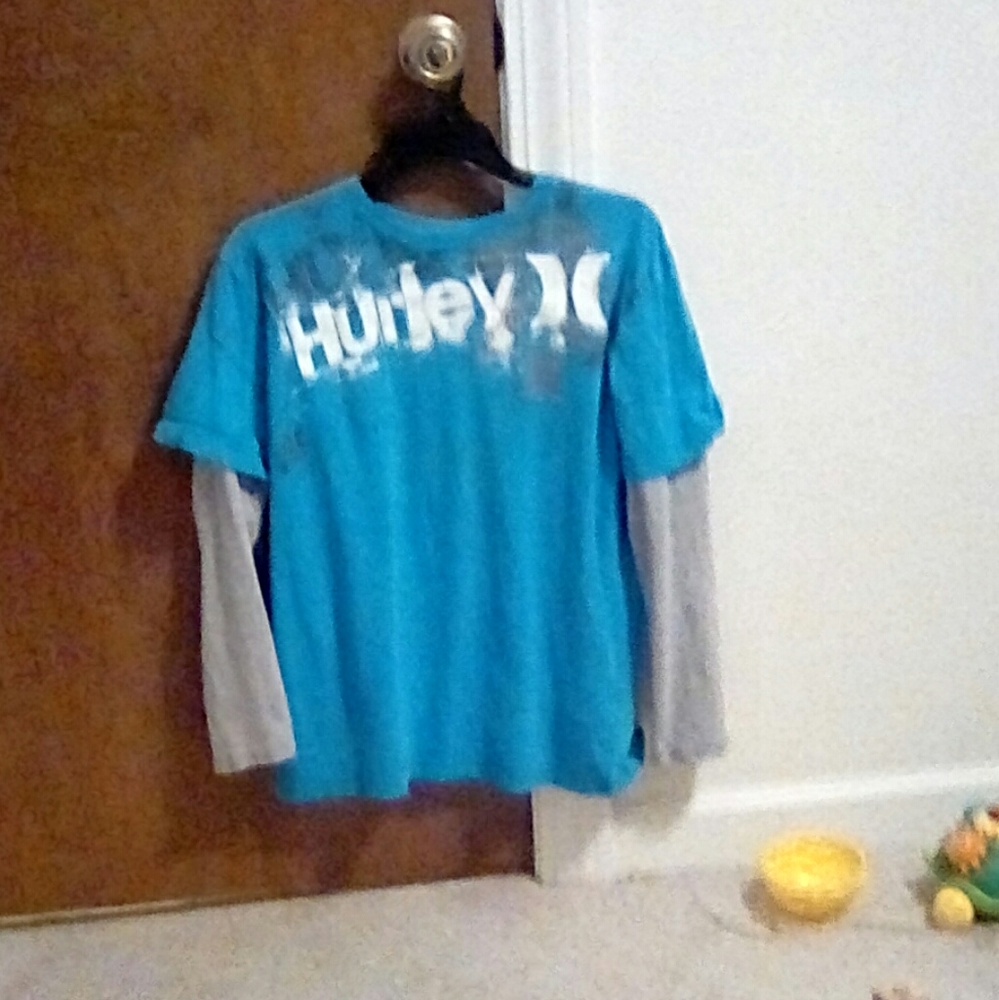 Blue Hurley Long Sleeve Shirt